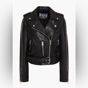 WALTER BAKER Kelsey leather biker jacket Size L